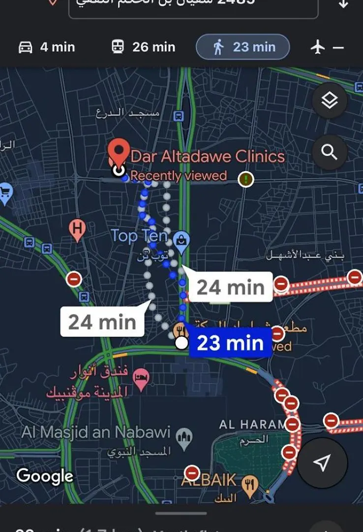 Near Masjid Nabawi 5-3 Min By Car 20-25 Walking Gf1 Apartment Medina